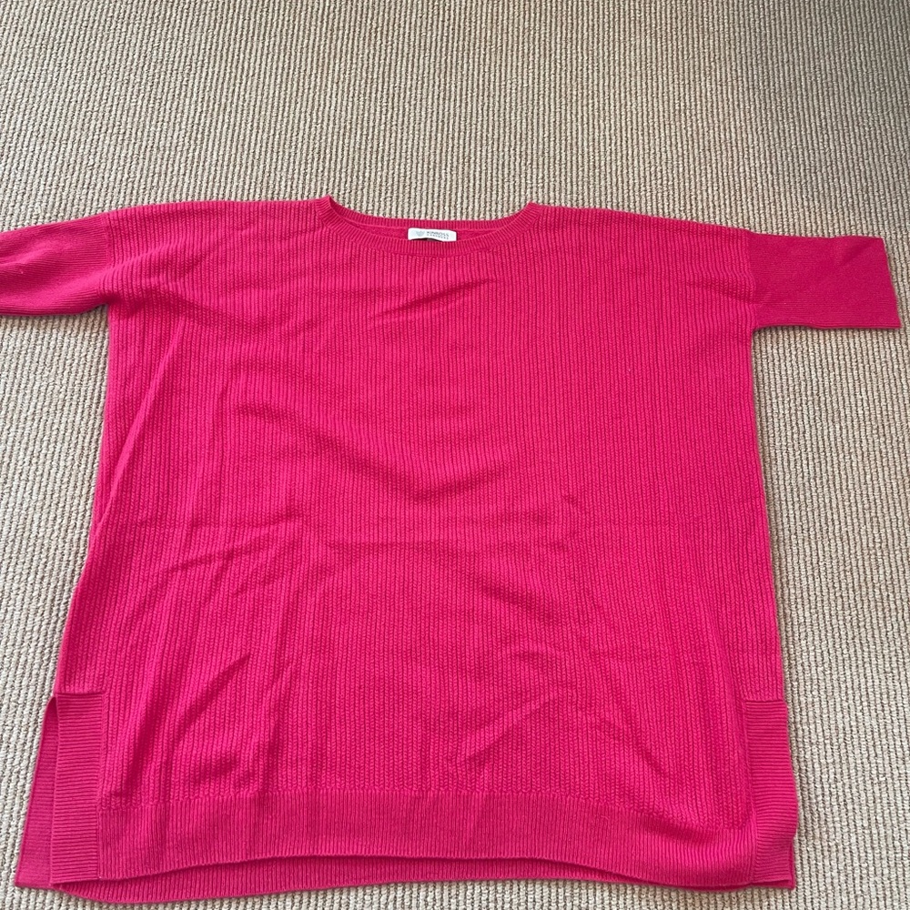 Kinross Fuchsia Cashmere Sweater - Picture 2 of 7